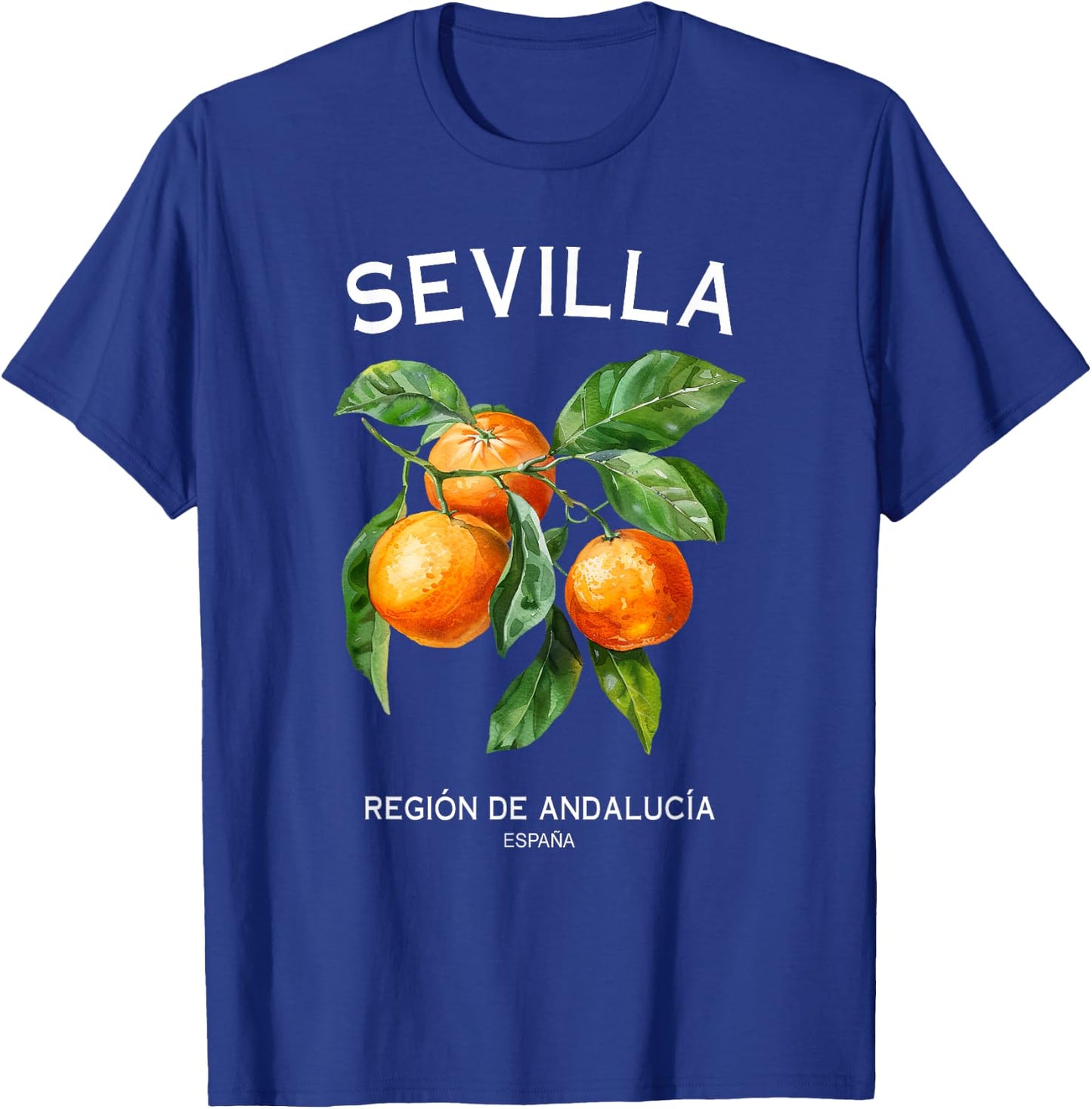 Sevilla Orange Art Spanish Fruit Lover Spain Andalusia T-Shirt - T-Shirt | Royal