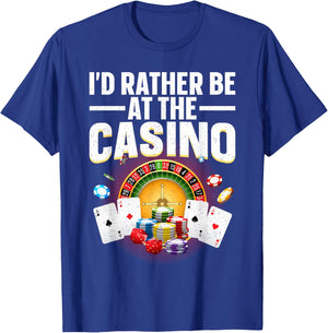 Best Casino Art Women Gambling Casino Player Gambler T-Shirt - T-Shirt | Royal