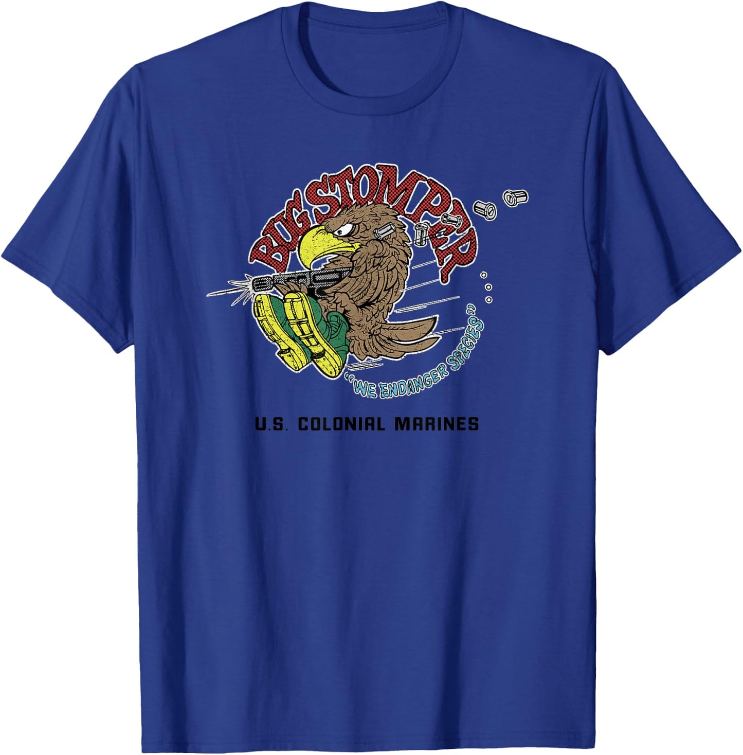 Aliens Bug Stomper We Endanger Species T-Shirt - T-Shirt | Royal
