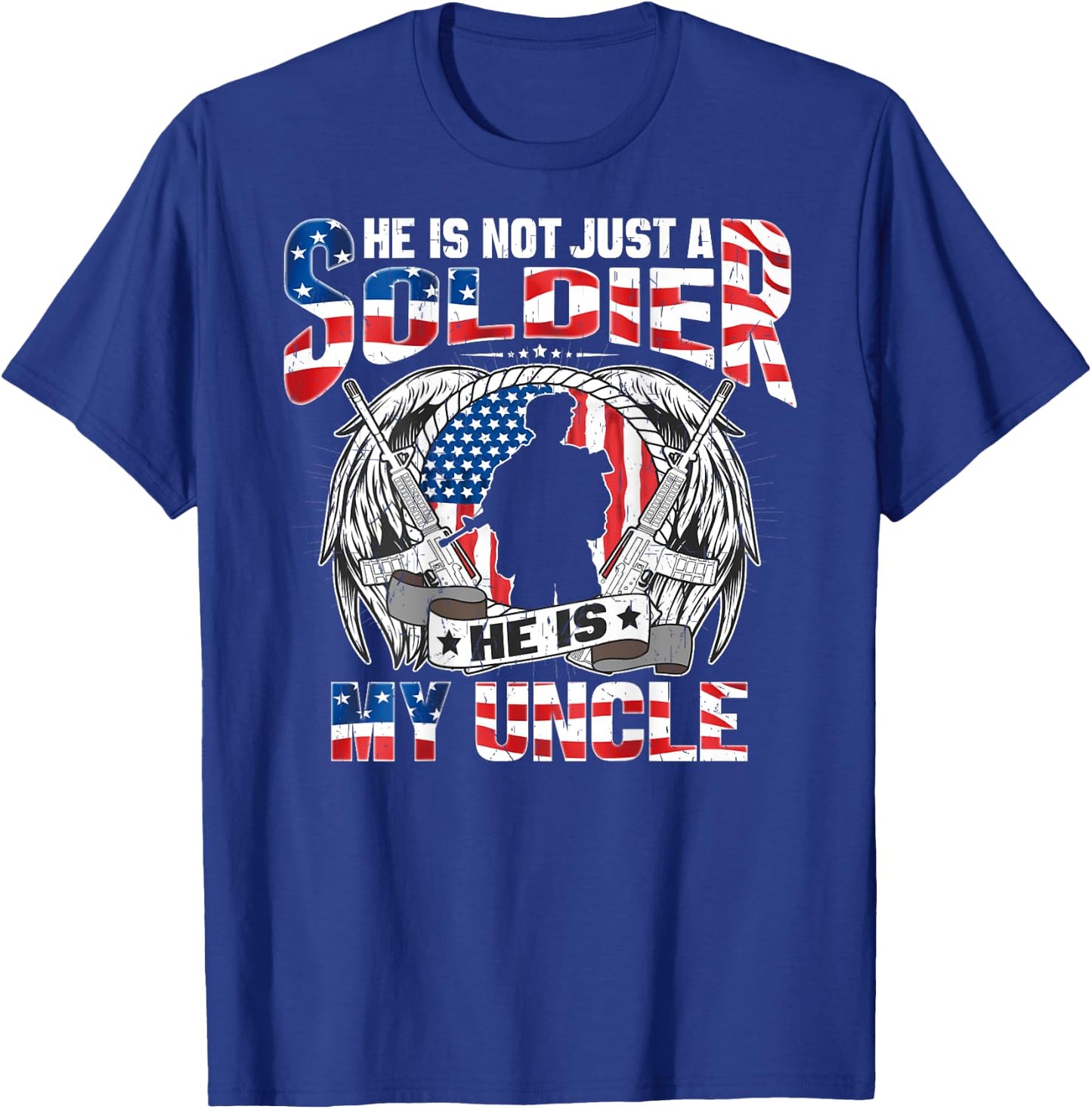 My Uncle My Soldier Hero - Proud Army Niece Nephew Military T-Shirt - T-Shirt | Royal
