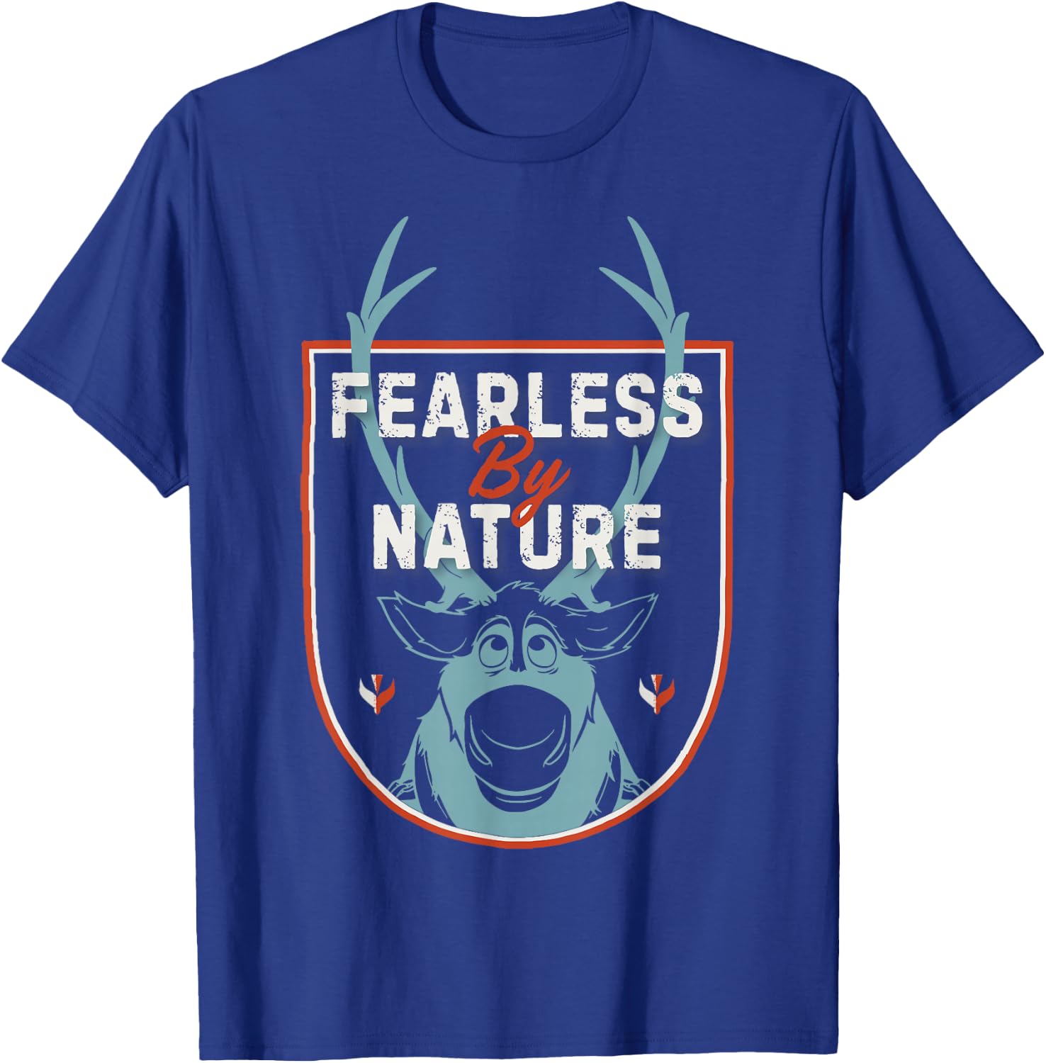 Disney Frozen 2 Sven Fearless By Nature Crest T-Shirt - T-Shirt | Royal