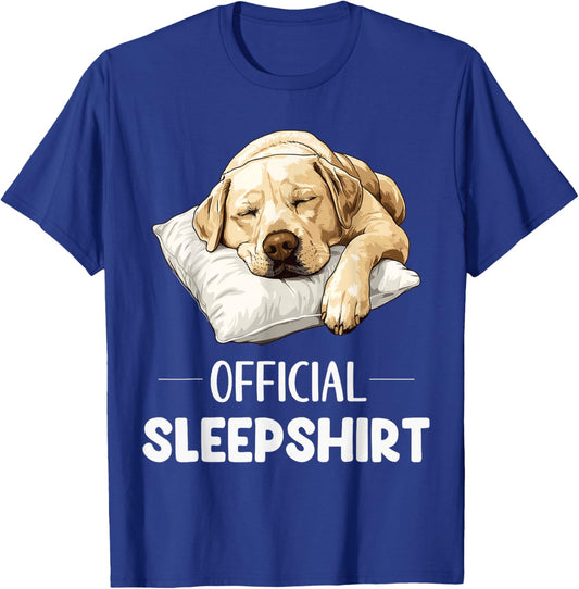Official Labrador Sleepshirt Cute Lab Dog Lover Sleepwear T-Shirt - T-Shirt | Royal