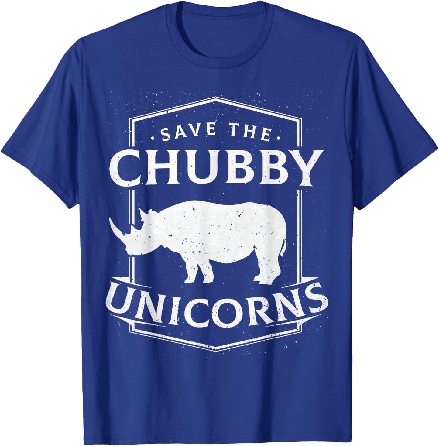 Save The Chubby Unicorns Gift Unicorn Rhino Shirt T-Shirt - T-Shirt | Royal