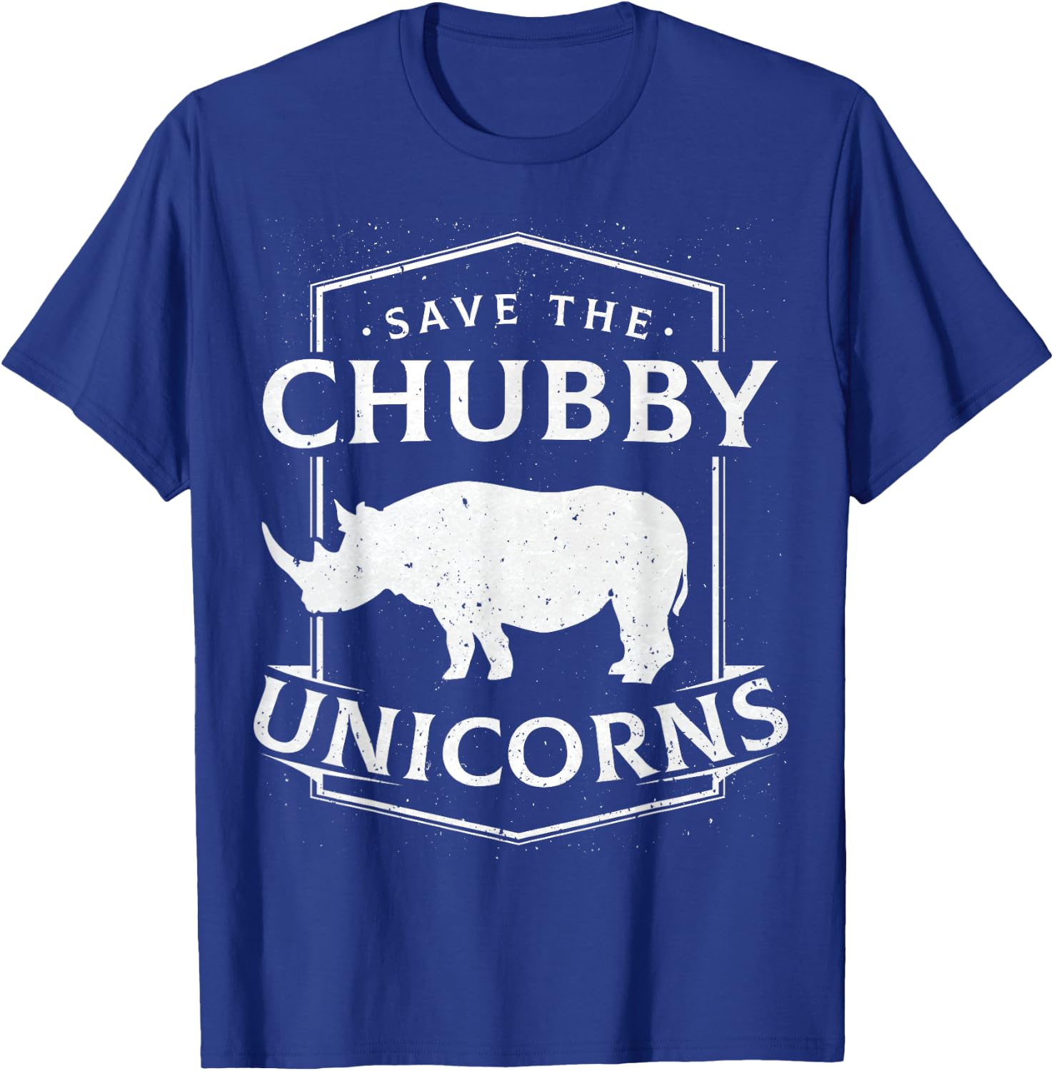Save The Chubby Unicorns Gift Unicorn Rhino Shirt T-Shirt - T-Shirt | Royal