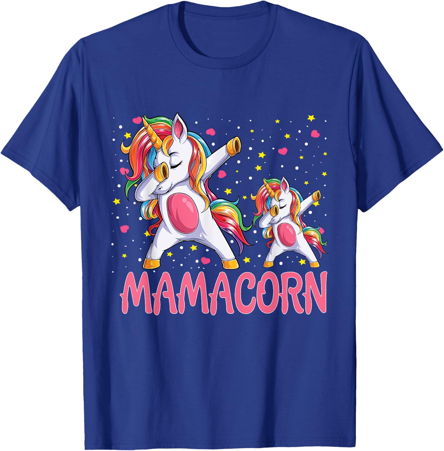 Mamacorn Unicorn Mom Baby Funny Mother's Day T-Shirt - T-Shirt | Royal