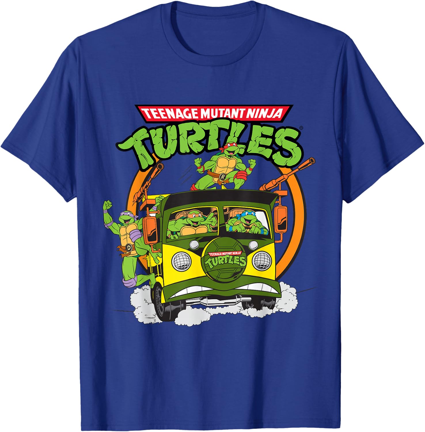 TMNT Battle Wagon Group Shot T-Shirt - T-Shirt | Royal