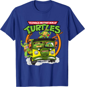 TMNT Battle Wagon Group Shot T-Shirt - T-Shirt | Royal