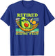 Retired and Guac'ing It Easy Funny Avocado Graphic Design T-Shirt - T-Shirt | Royal