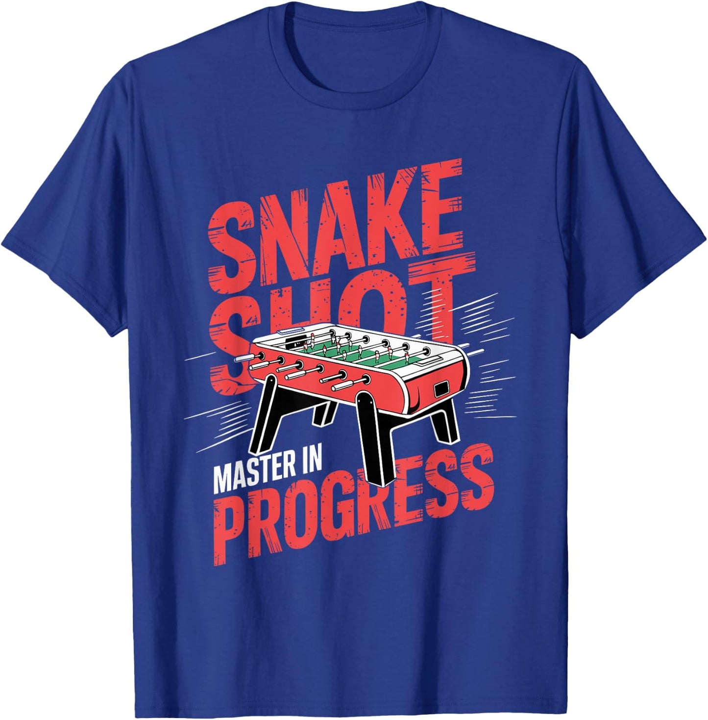 Funny Table Soccer Foosball Snakeshot Master T-Shirt - T-Shirt | Royal
