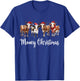 Mooey Christmas Cowgirl Xmas Funny Western Christmas Cow T-Shirt - T-Shirt | Royal
