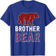 Brother Bear Red Buffalo Plaid Matching Family Christmas T-Shirt - T-Shirt | Royal