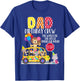 The Wheels On The Bus Dad Birthday Crew Party Toddler Kids T-Shirt - T-Shirt | Royal