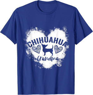 Funny Chihuahua Grandma Chihuahua Nana Chihuahua Dog Lover Men Women Kids T-Shirt - T-Shirt | Royal