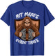 Bigfoot Gym Weightlifting Hit Maxes Evade Taxes Workout T-Shirt - T-Shirt | Royal