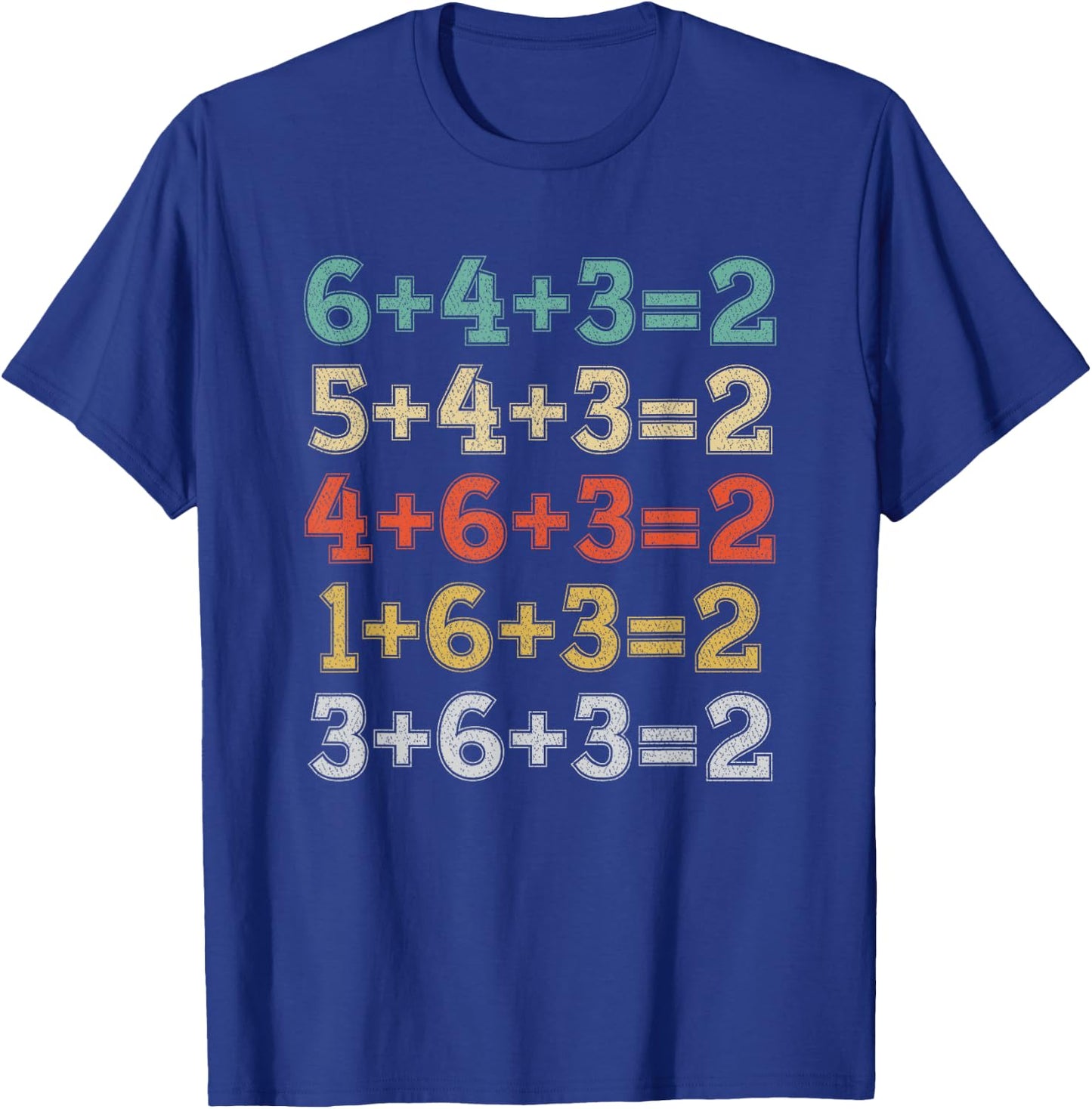 Baseball Math Sports Funny Double Play Teacher School 2022 T-Shirt - T-Shirt | Royal
