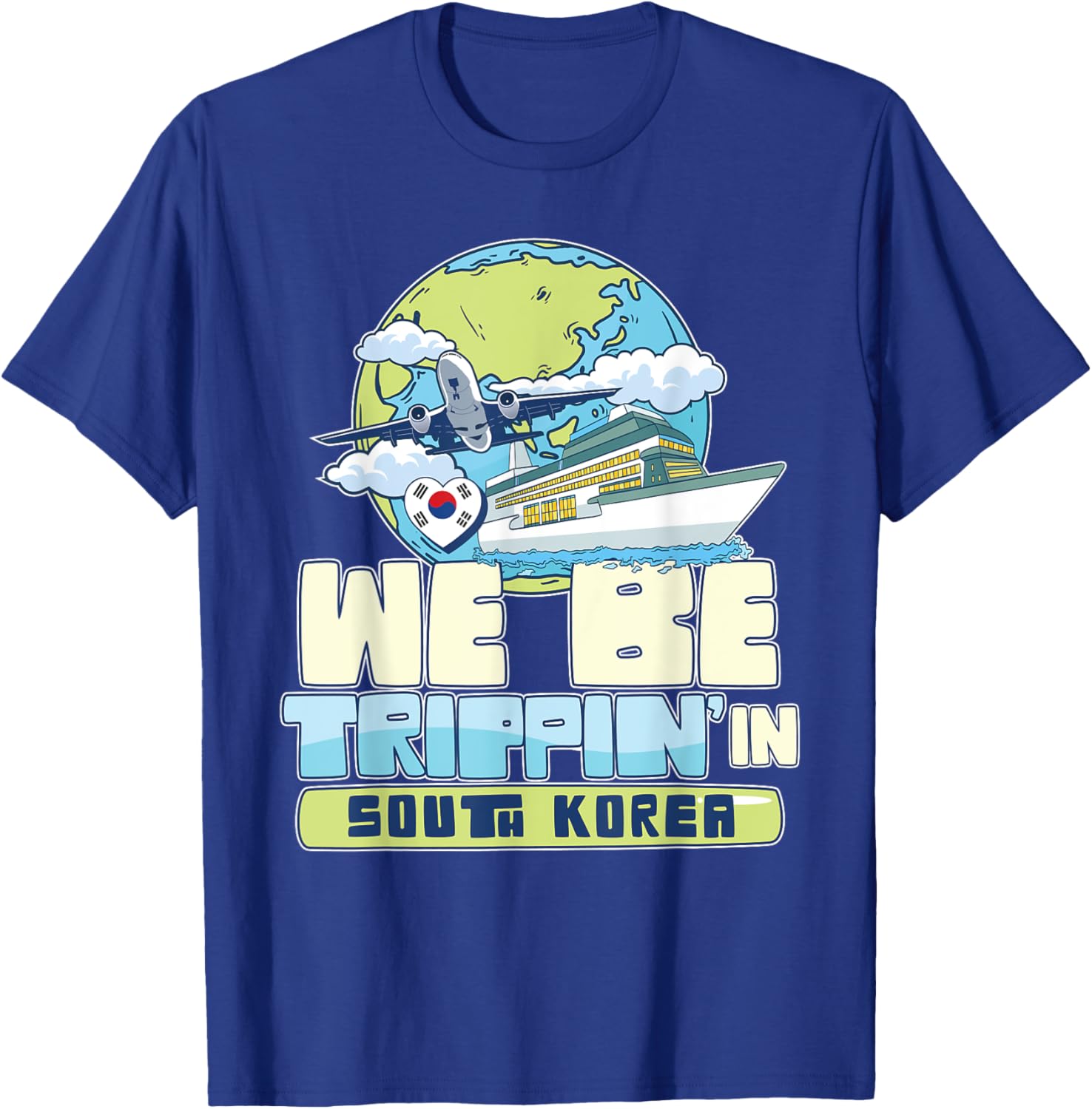We Be Trippin In South Korea Family Vacation Travel Matching T-Shirt - T-Shirt | Royal