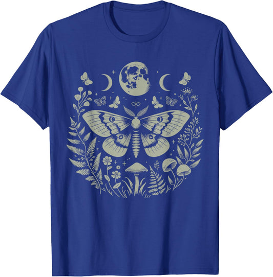 Therian Grunge Fairycore Aesthetic Luna Moth Cottagecore T-Shirt - T-Shirt | Royal
