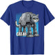 CAT-AT science fiction parody pet cat space robot sci-fi fan Men Women T-Shirt - T-Shirt | Royal