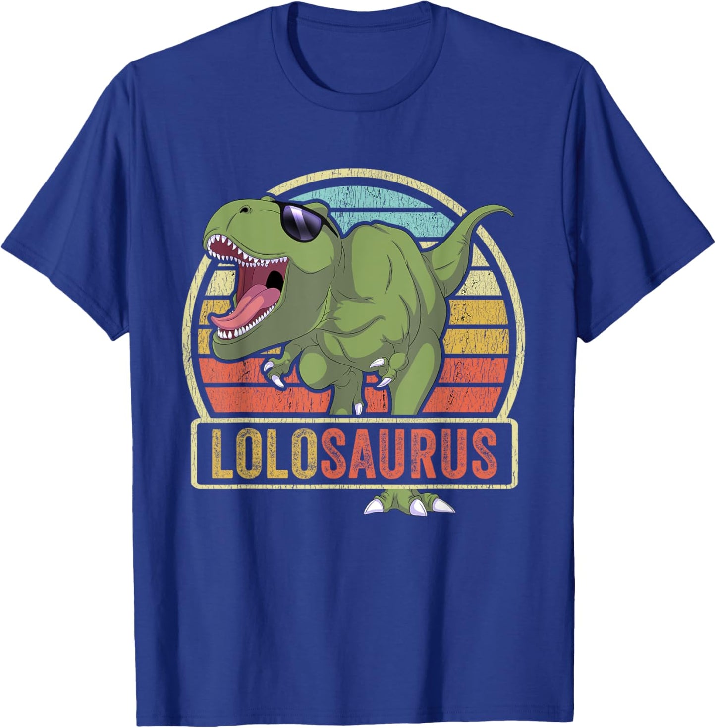Lolosaurus Dinosaur Lolo Saurus Family Matching T-Shirt - T-Shirt | Royal