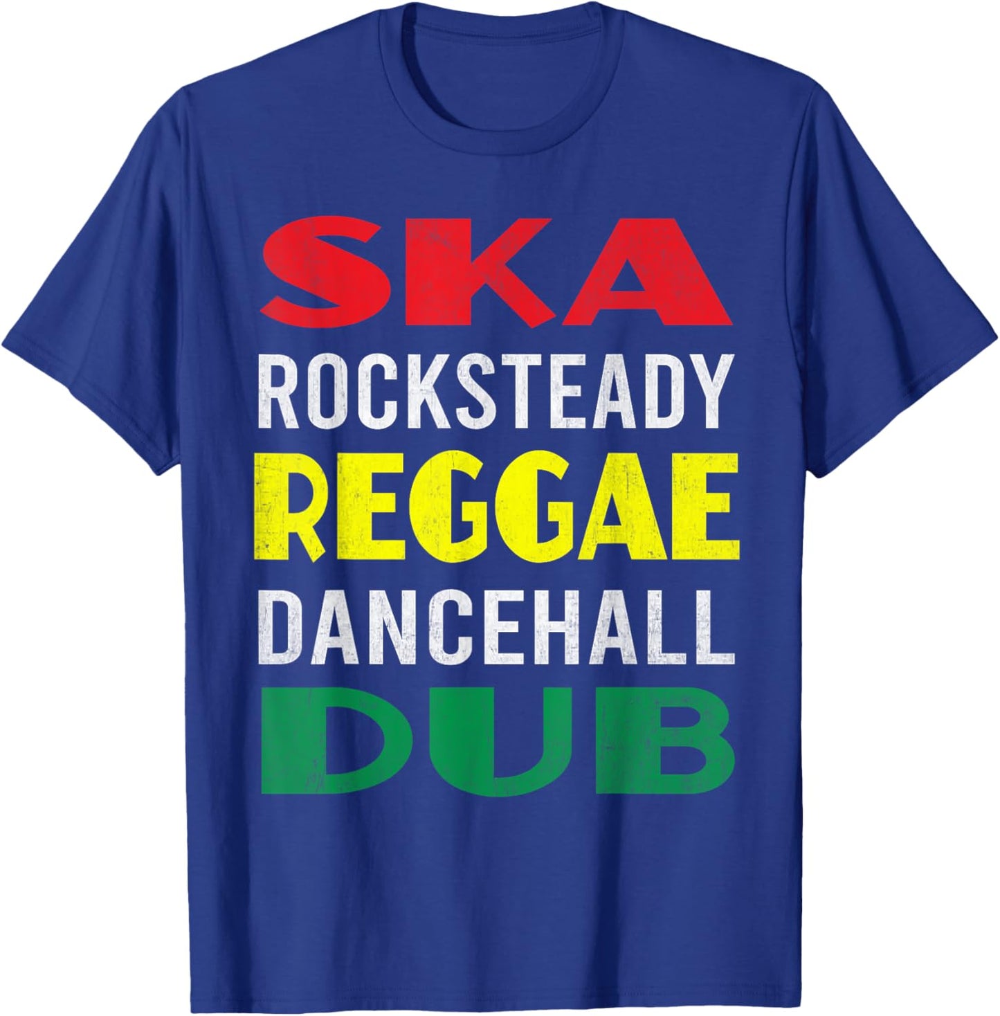 Reggae Dub Ska Rocksteady Dancehall Dub Lover Fan Rasta Cool T-Shirt - T-Shirt | Royal
