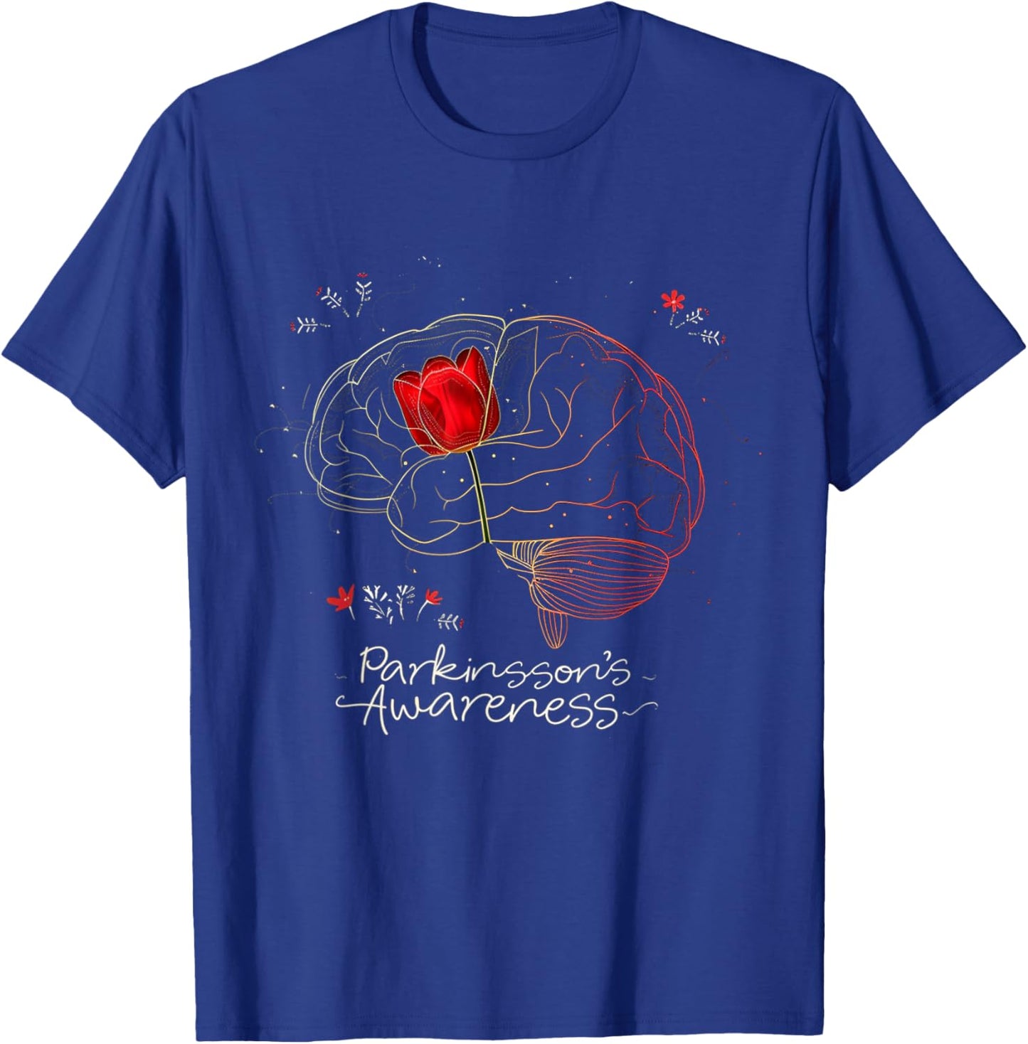 Tulip Parkinson's Awareness Parkinson April Month Gifts T-Shirt - T-Shirt | Royal