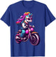 Motorcycle Fans Einhörner Motorradfahrer / Motorrad Einhorn Schwarz Klein EU 16 21 cm Kurzarm Klassische Passform Erwachsene und Kinder T-Shirt - T-Shirt | Royal