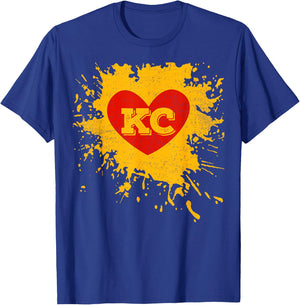 I Love Kansas City Heart 2021 I Heart KC T-Shirt - T-Shirt | Royal
