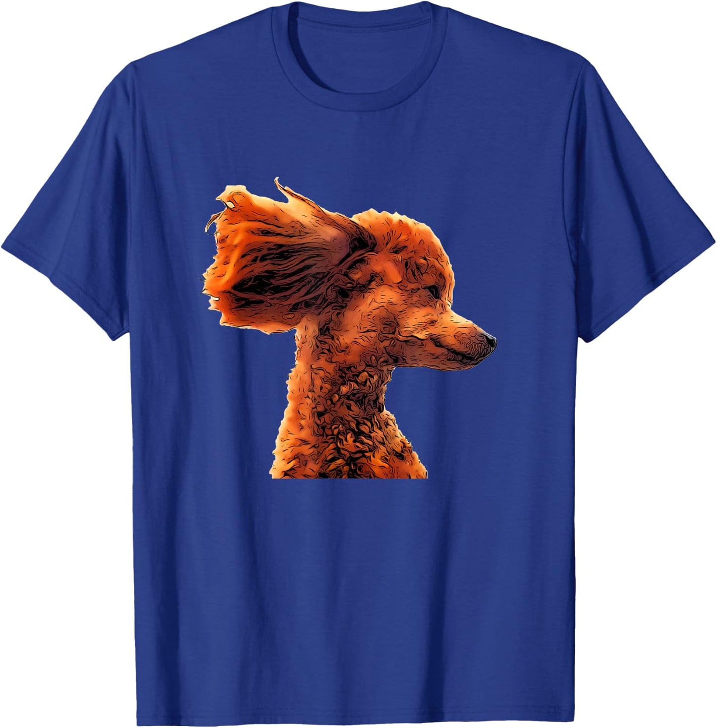 An adorable apricot poodle with flying ears! Cute! T-Shirt - T-Shirt | Royal