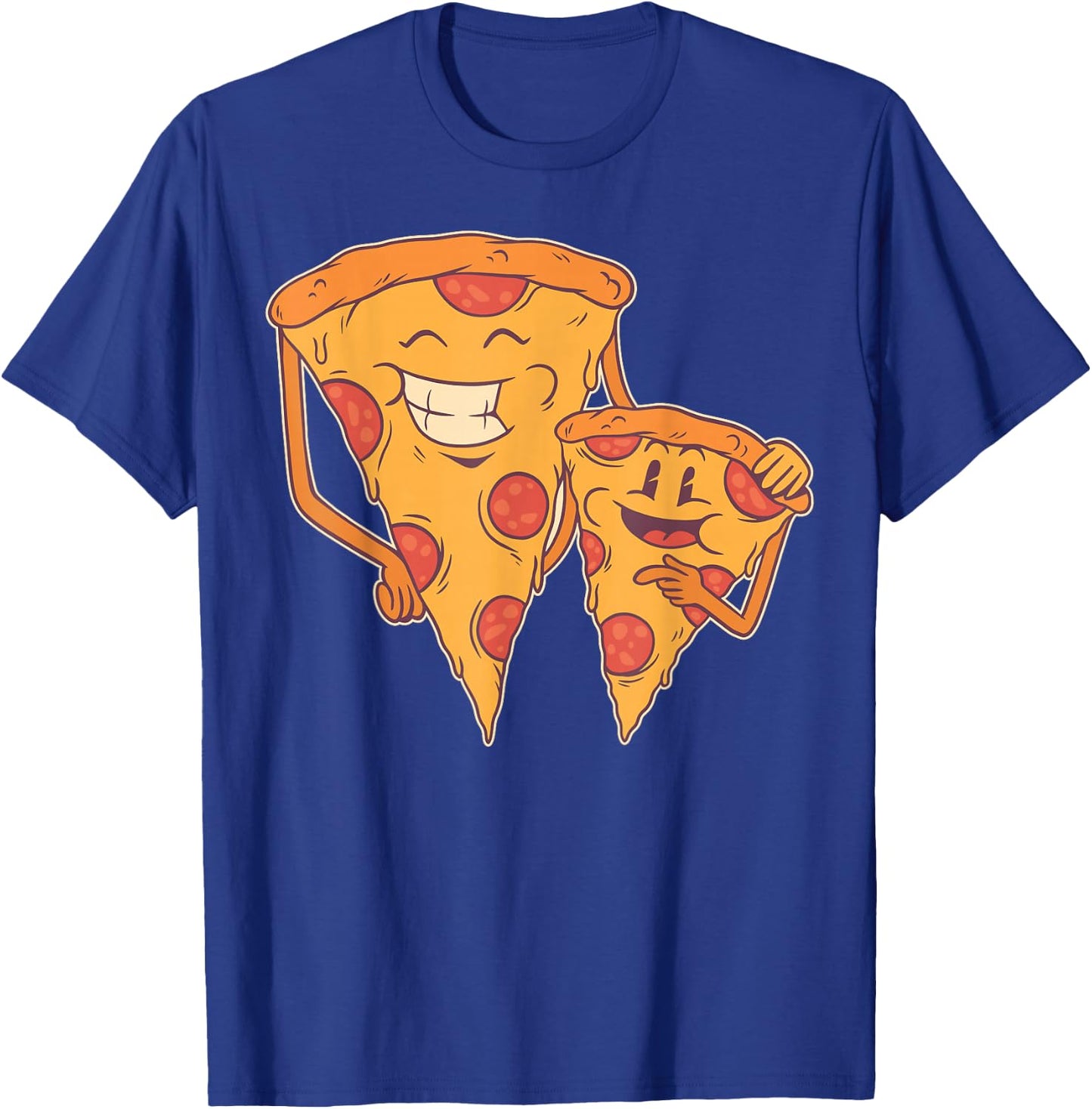 Pizza Family Shirts Matching Dad Son Pizza Slice Fathers Day T-Shirt - T-Shirt | Royal