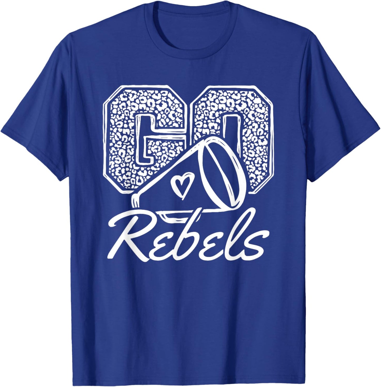 Go Cheer Rebels Sports Name Gifts Men Women Boy Girl T-Shirt - T-Shirt | Royal