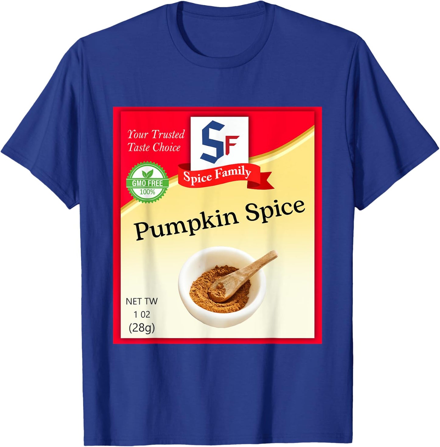 Pumpkin Spice Condiment Costume Holiday Spice Costumes T-Shirt - T-Shirt | Royal