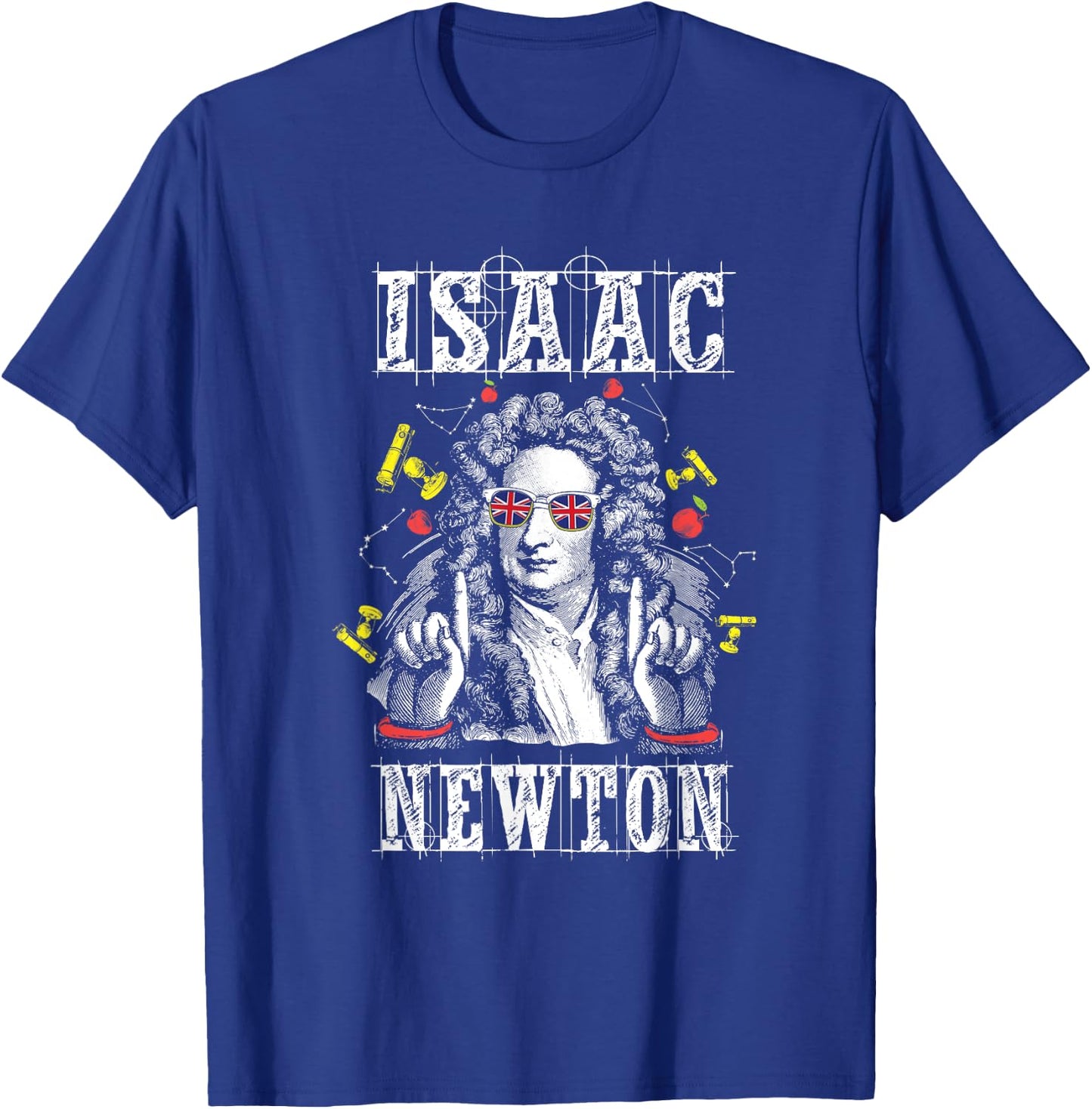 Isaac Newton Funny Physicist Physics Lover T Shirt T-Shirt - T-Shirt | Royal