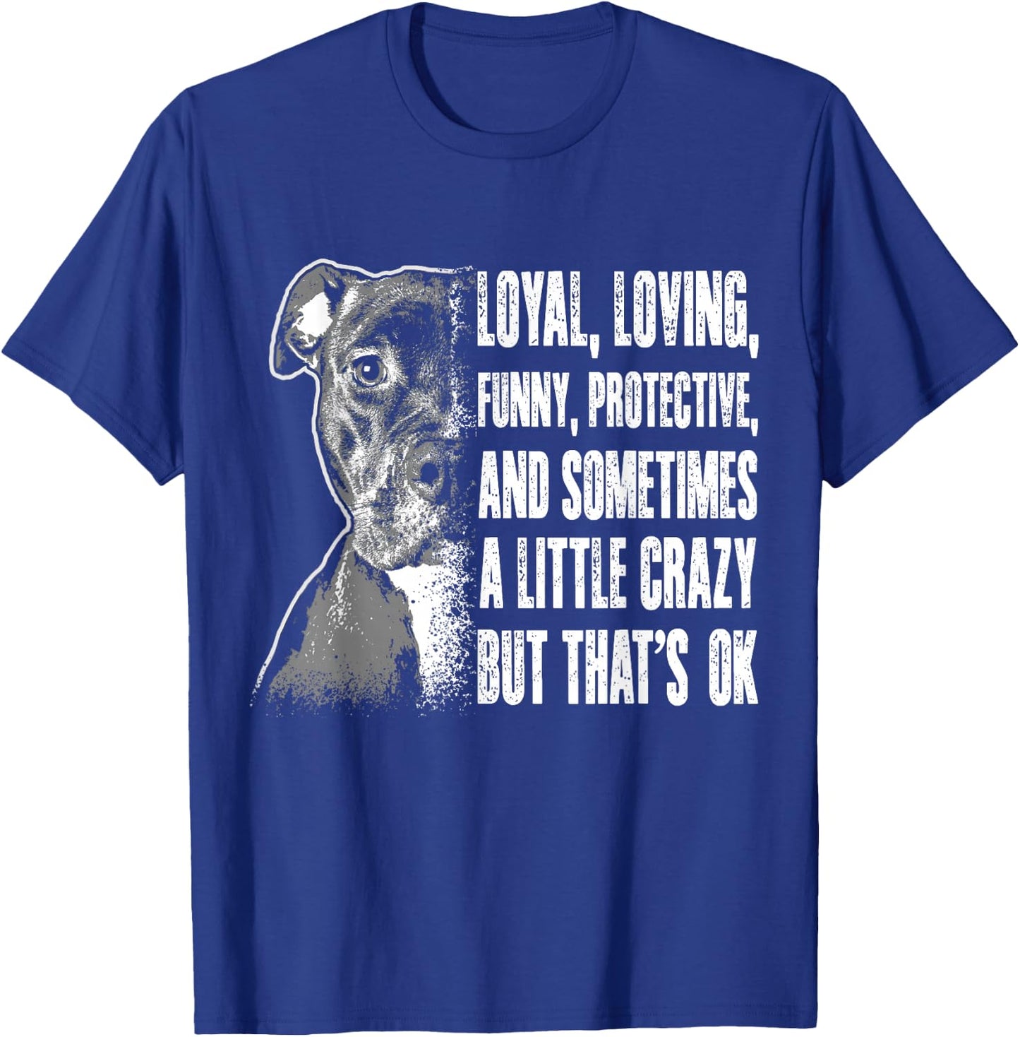 Pitbull Shirts Men Women Pitbull Rescue Shelter Dog Gift T-Shirt - T-Shirt | Royal