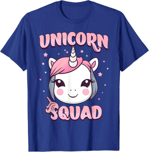 Unicorn Squad for Girls - Rainbow unicorn T-Shirt - T-Shirt | Royal