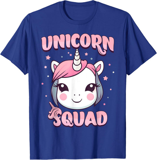 Unicorn Squad for Girls - Rainbow unicorn T-Shirt - T-Shirt | Royal