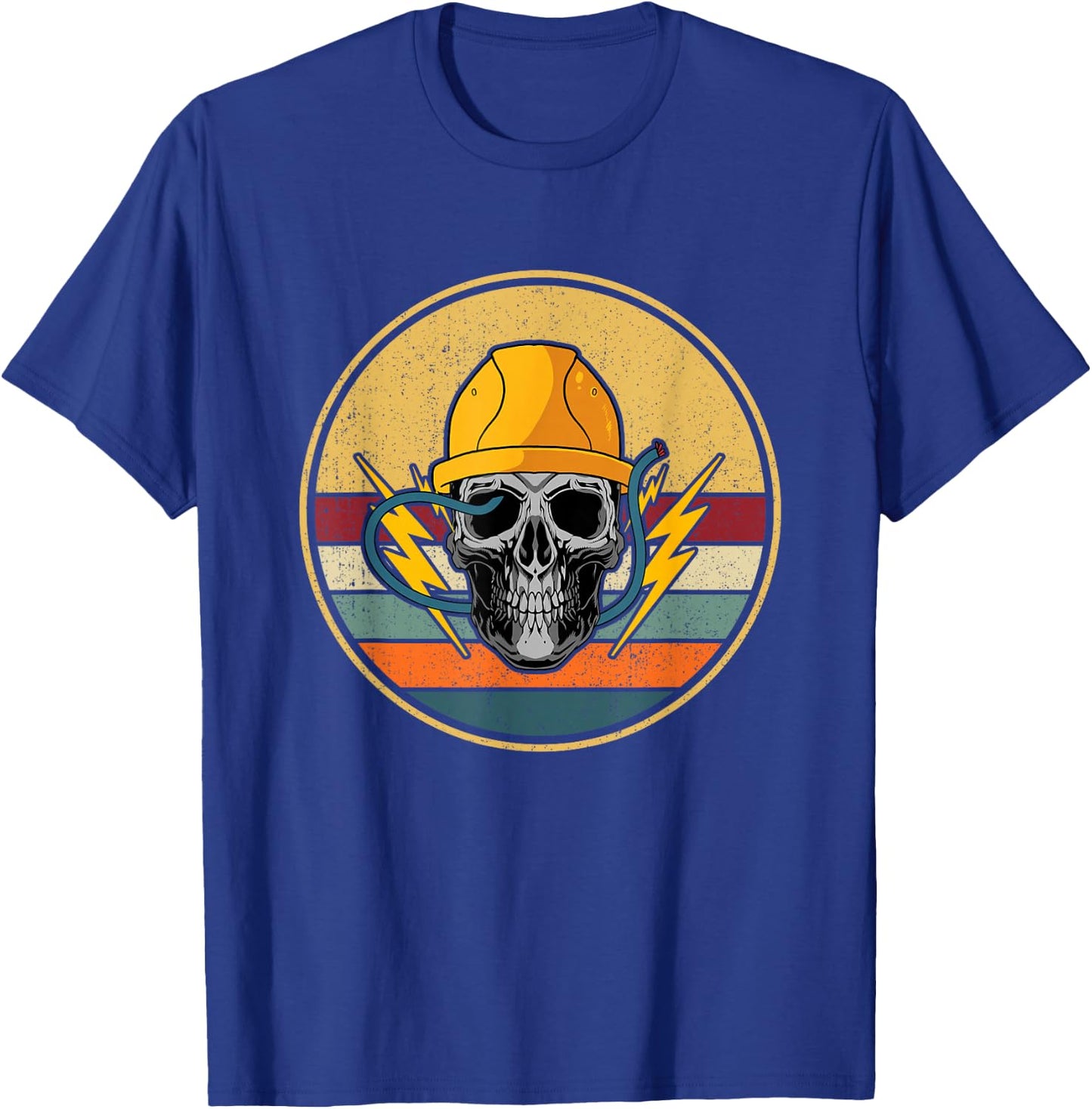 Retro Electrician Electromaster - Vintage Electronics Technician T-Shirt - T-Shirt | Royal