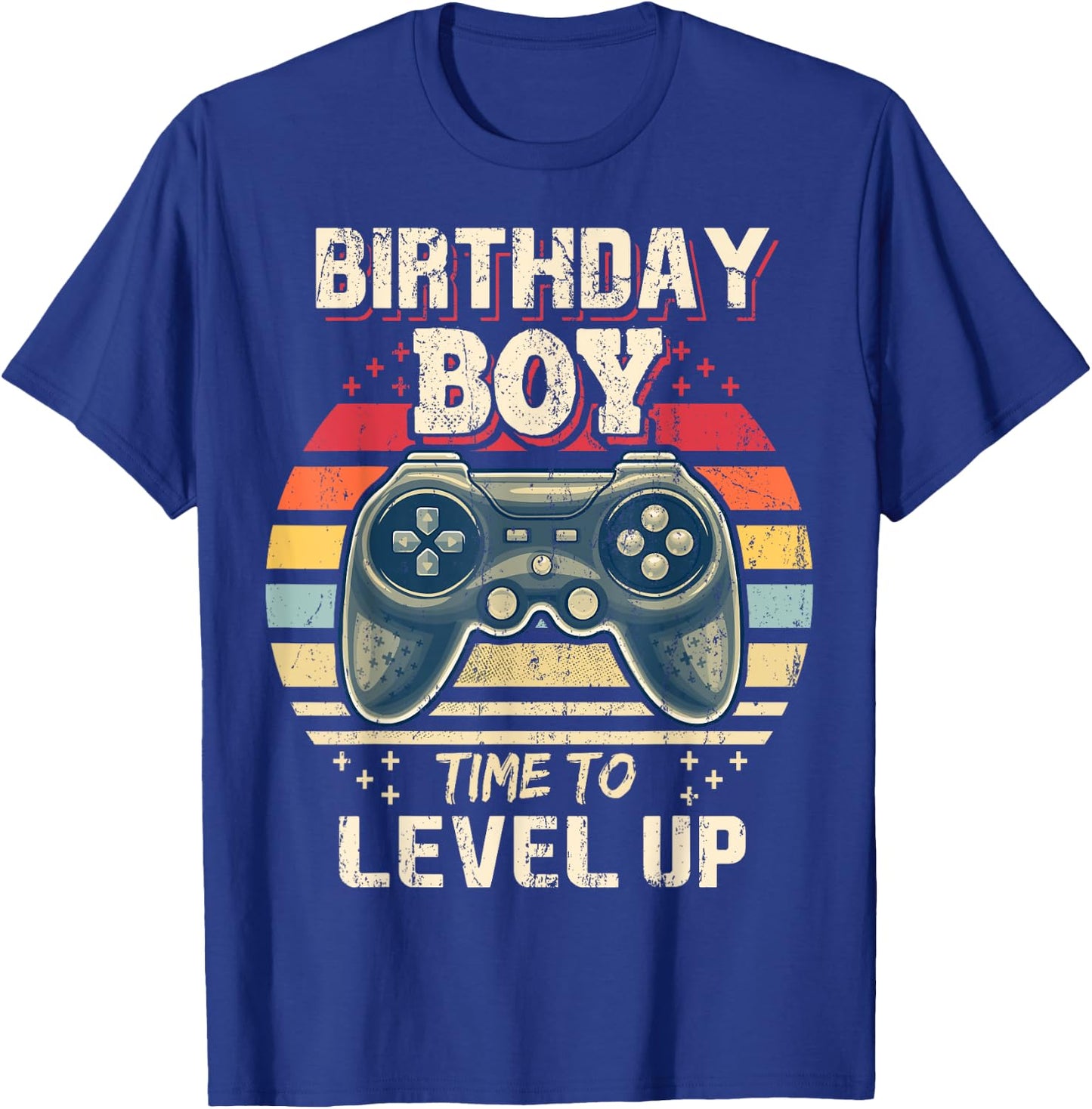 Birthday Boy Time to Level Up Video Game Birthday Gift Boys T-Shirt - T-Shirt | Royal