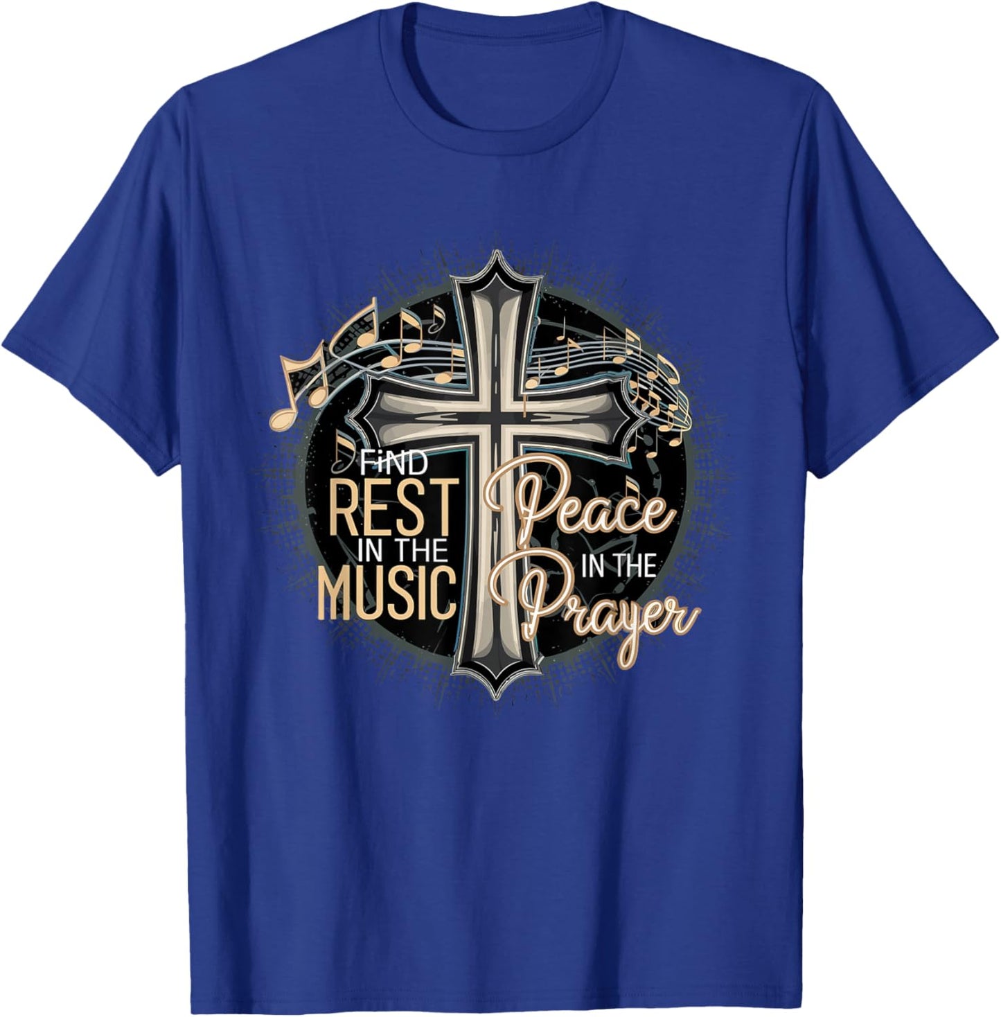 Prayer Songs Jesus Christ Religious Music Praise God T-Shirt - T-Shirt | Royal
