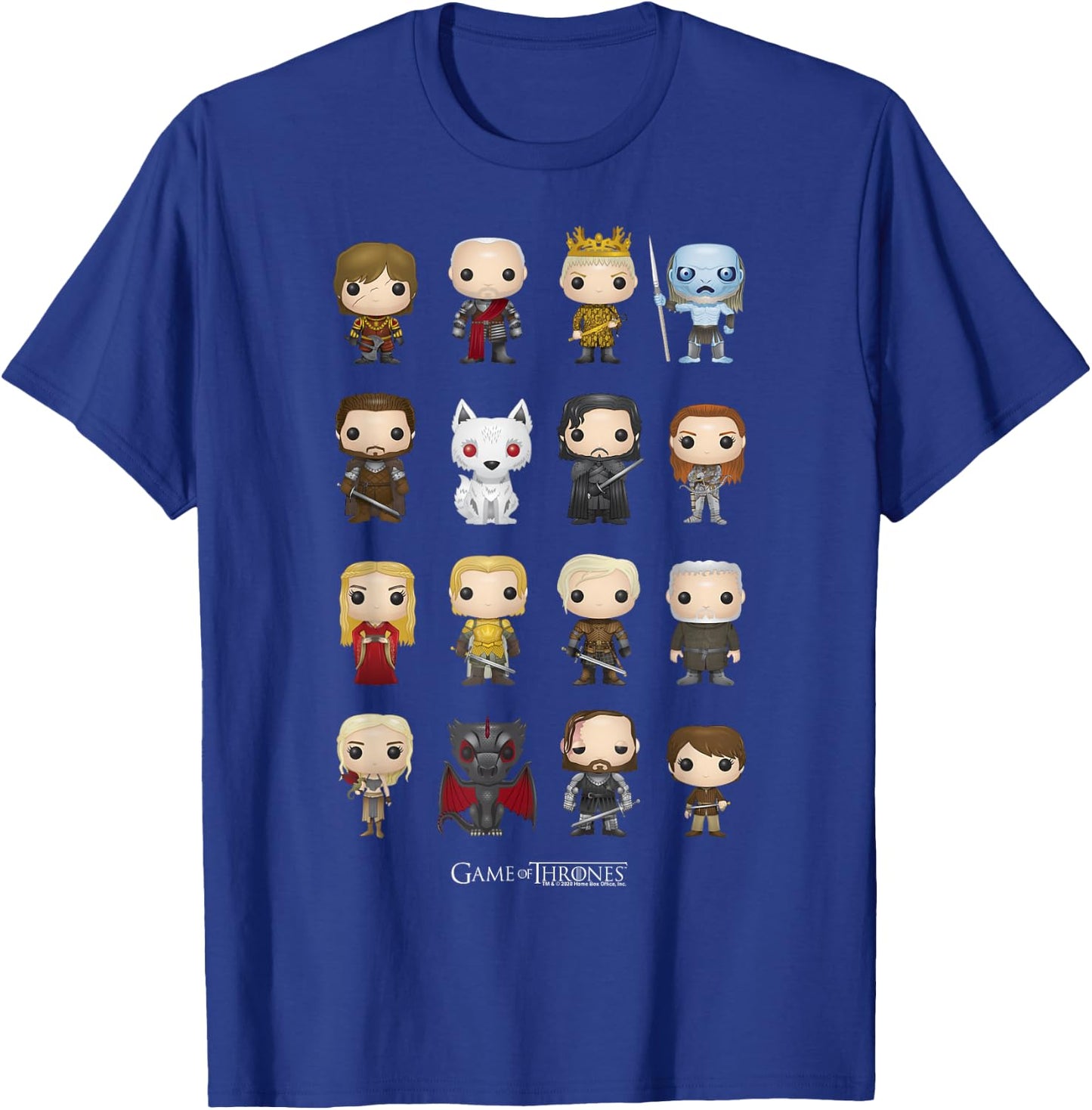 Game of Thrones Group Shot Pop Art Figures Small T-Shirt - T-Shirt | Royal