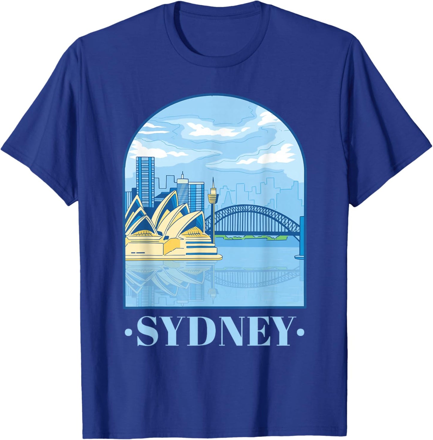 Vintage Sydney Australia Aussie Expat Adult Men Women Kids T-Shirt - T-Shirt | Royal