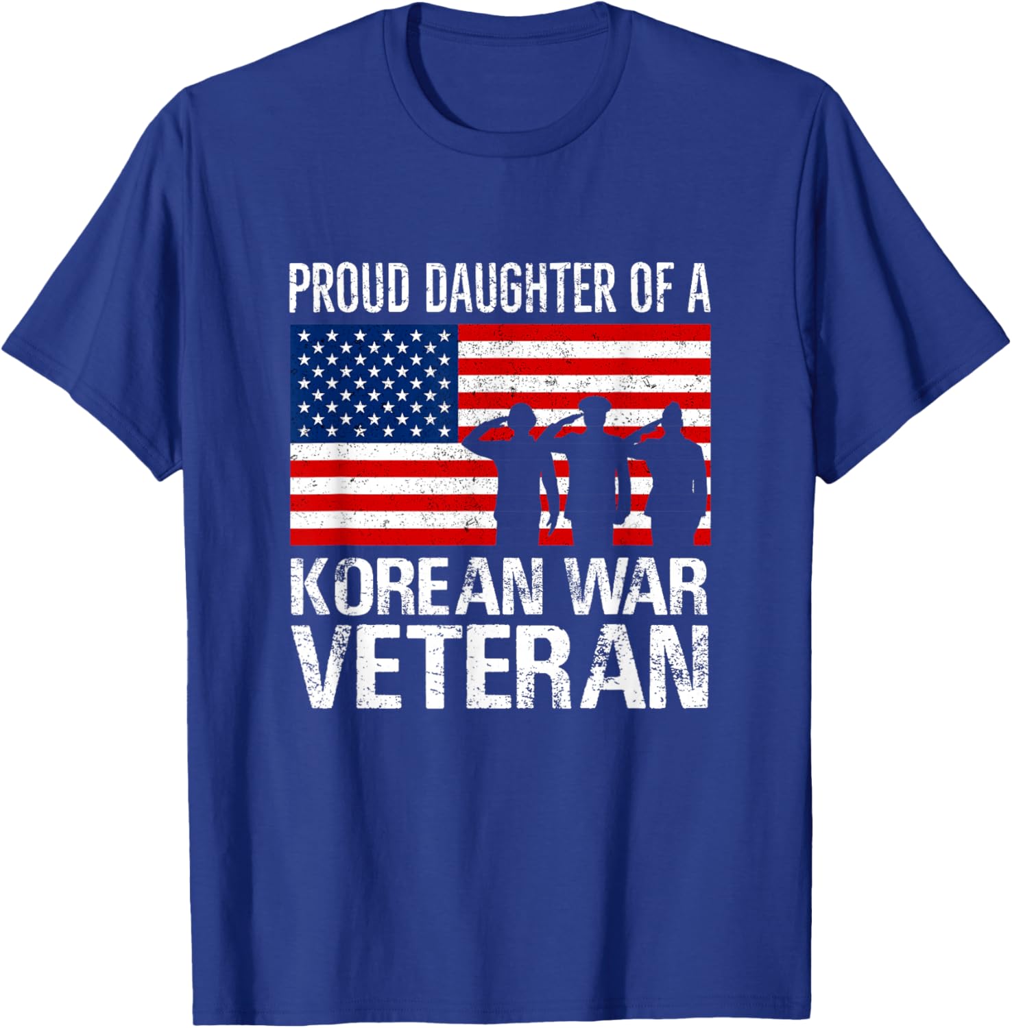 Proud Daughter of a Korean War Veteran T-Shirt - T-Shirt | Royal