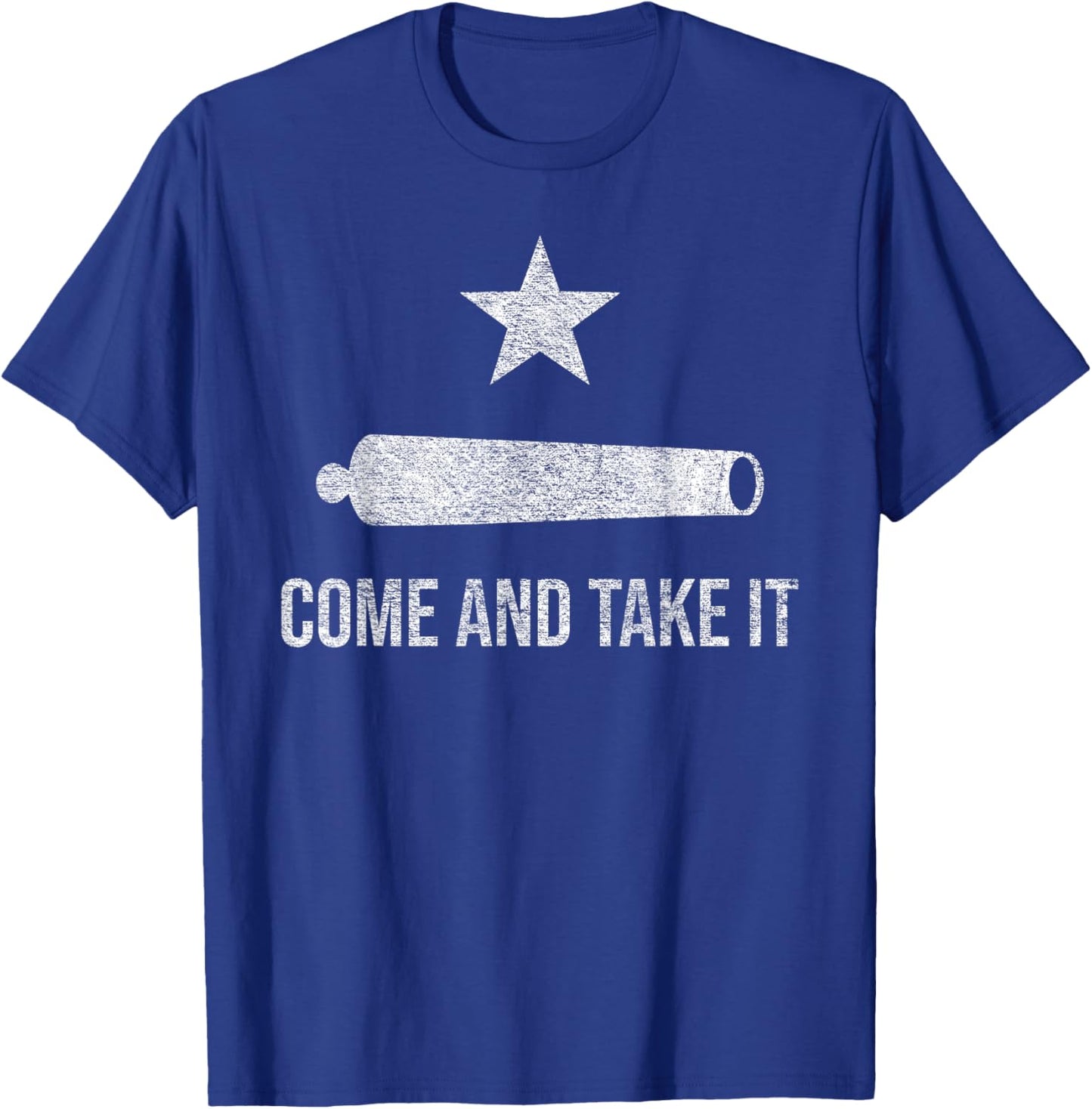 Come and Take It Flag Texas Pride Gonzales Cannon T-Shirt - T-Shirt | Royal