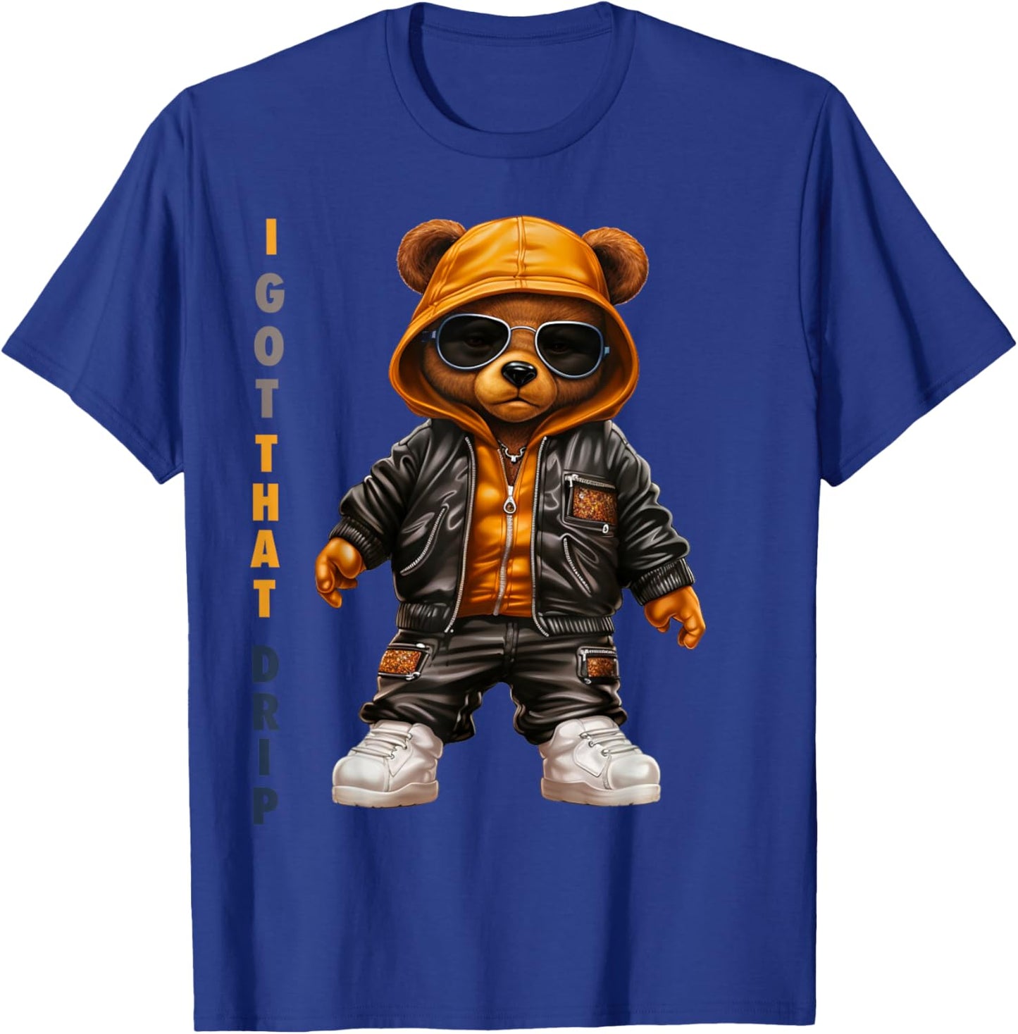 Brimis Feel the Drip Stylish I Got That Drip , Small, Black T-Shirt - T-Shirt | Royal