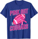Cougars Pink Out Football Tackle Breast Cancer T-Shirt - T-Shirt | Royal