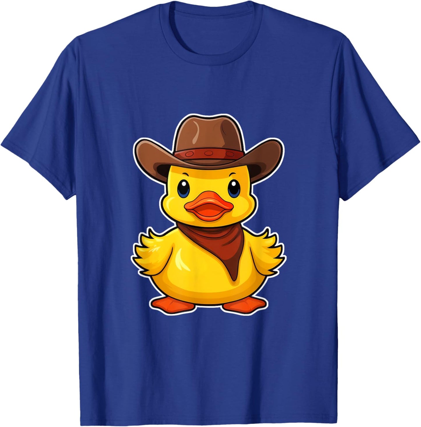 Cowboy Rubber Duck, Western Ducky Cow Boy Rodeo Hat T-Shirt - T-Shirt | Royal