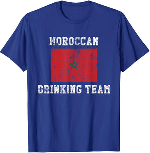 Moroccan Drinking Team Funny National Pride Gift T-Shirt - T-Shirt | Royal