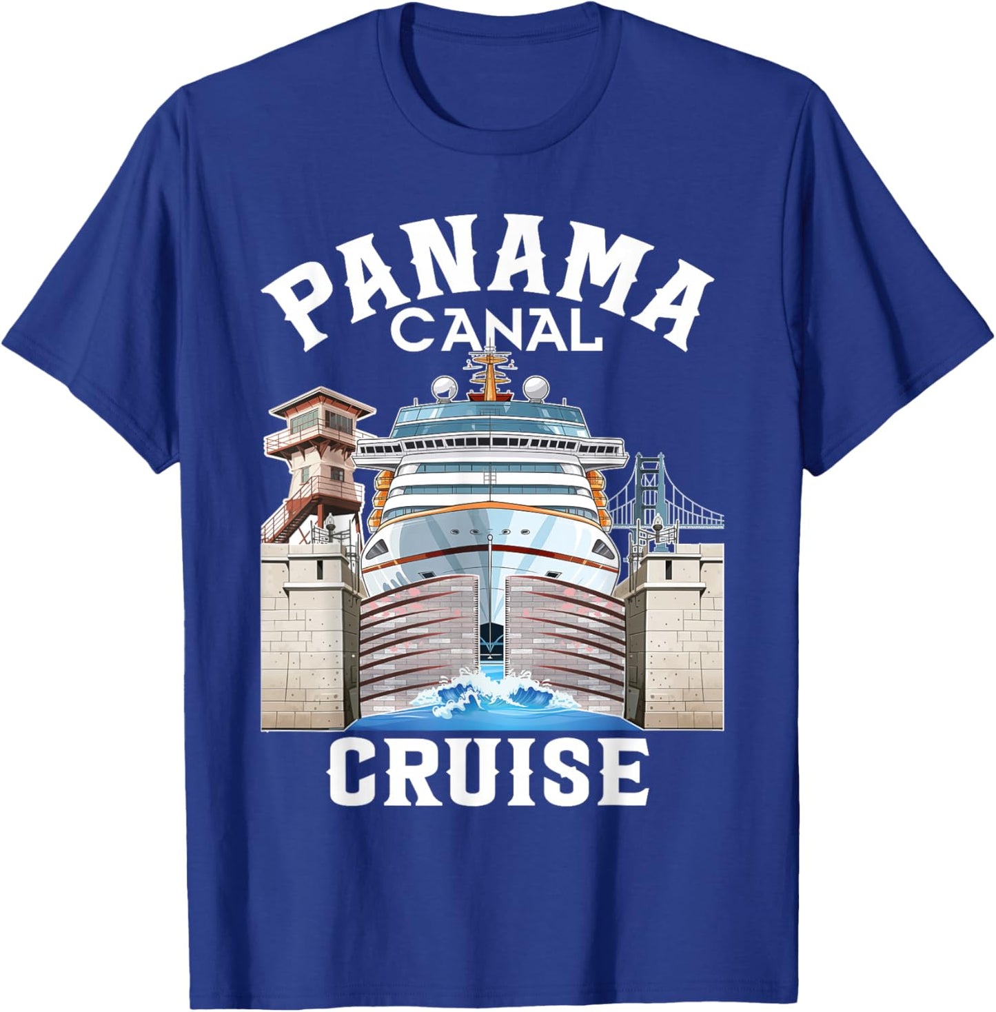 Panama Canal Cruise Transit Souvenir Commemorative Keepsake T-Shirt - T-Shirt | Royal