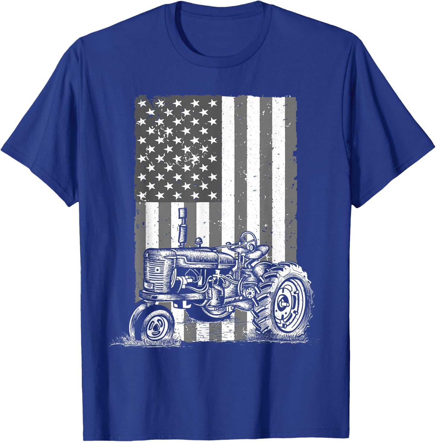 Cool Tractor Art Women Tractor Farmer Farming Farm T-Shirt - T-Shirt | Royal