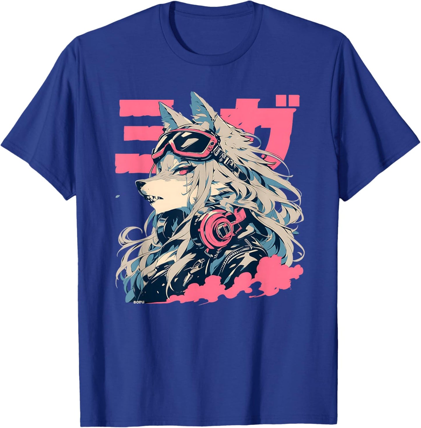 Goth Grunge Demon Anime Furry Wolf Horror Alt Aesthetic T-Shirt - T-Shirt | Royal