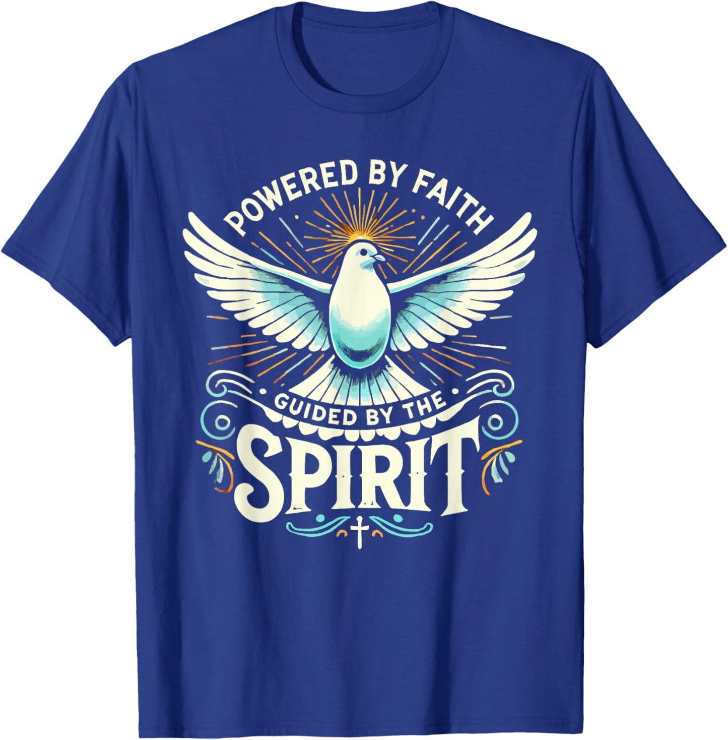 Holy Spirit I Love Jesus Christ Catholic Christian Faith T-Shirt - T-Shirt | Royal